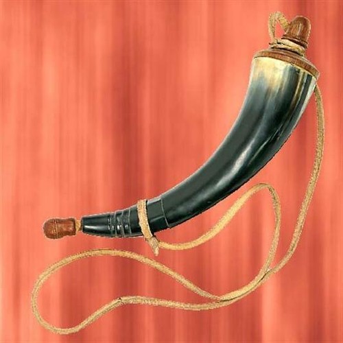 Natural powder horn - natural,