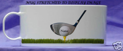 Personalised golf mug - personalised,