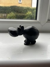 Wooden Hippo Figurine 4 Inches Length. Origin  Puerto Mogan market Gran Canaria