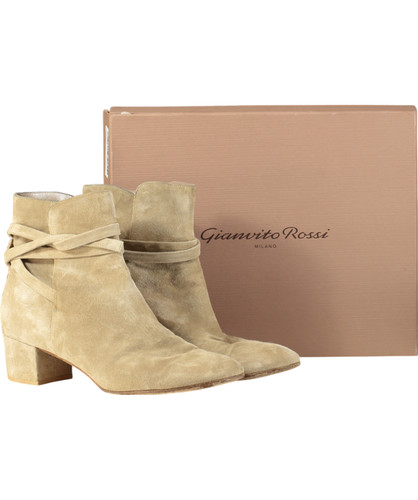 Gianvito rossi beige suede - rossi, mid