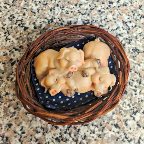 Piglet figurine ornament - piglet,