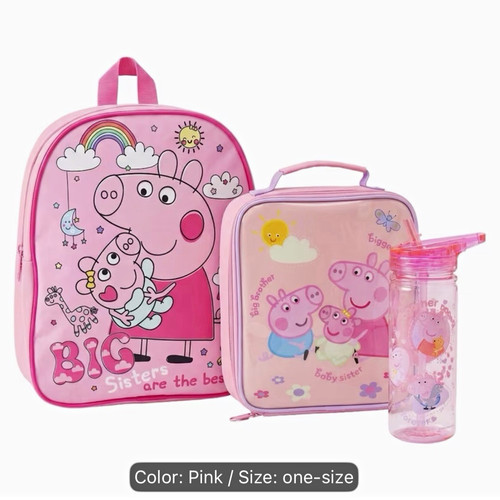 Peppa pig girls pink - pig, backpack