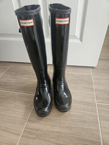 Black hunter wellies - black, 4