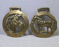 Two Vintage Large Brass