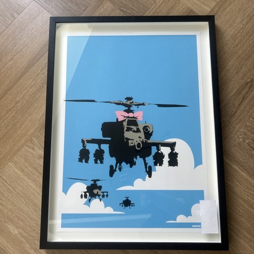 Banksy happy choppers unsigned - choppers,