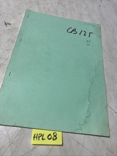 Honda cb125 parts list - honda,