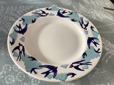 Emma Bridgewater Blue Swallows in the Clouds 8.5" Plate New Best Discontinued