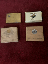Old cigar boxes empty.