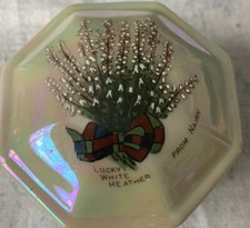 Vintage ceramic lustre trinket - vintage,