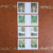 GB QE II, 1983, SG1223-1226,Brtish Gardens in Gutter pairs of MNH Stamps 