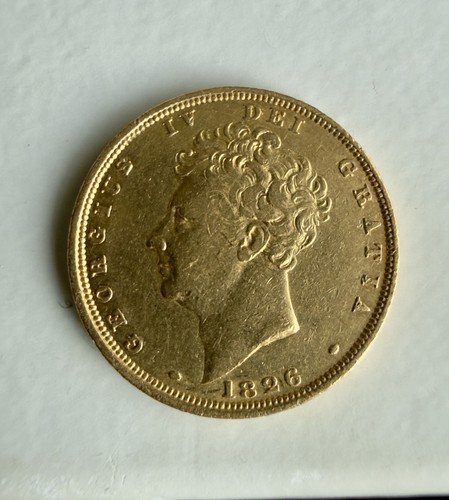 1826 king george full gold - iv,