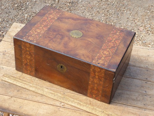 Antique inlaid writing - inlaid, slope