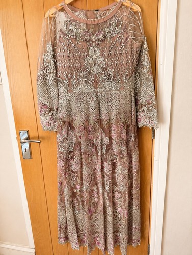 Elaf lehenga rose and - rose, silver