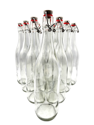 Glass bottles with stoppers - bottles, 1