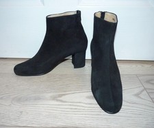 WOMENS ANKLE BOOTS. NEXT. SZ 4 UK 37EU. SUEDE LEATHER.BLACK. LADIES.