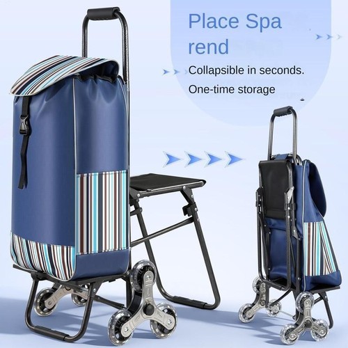 40l folding shopping trolley - trolley, 2