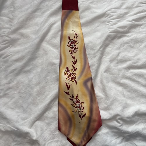 1950 hand painted tie - hand,