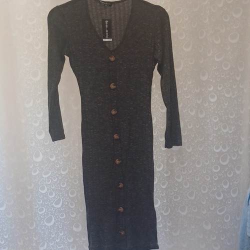 Select grey bodycon neck - grey,
