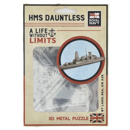 Hms dauntless metal puzzle - dauntless, 3d