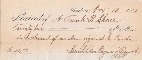 1891 smith american organ - smith,