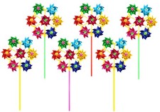 Large Foil Windmills | 6 Pack