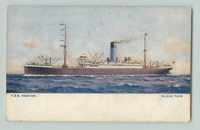 Postcard Blue Funnel Line