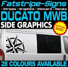 to fit FIAT DUCATO L2 MWB COMPASS STICKERS GRAPHICS DECALS CAMPER VAN MOTORHOME