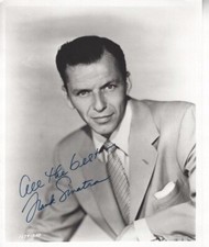 FRANK SINATRA RARE BLACK N WHITE SIGNED PHOTO PRINT 6 X 4