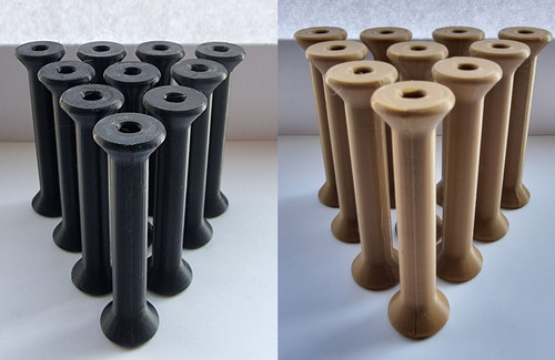 Bobbins spools 75mm - 10,