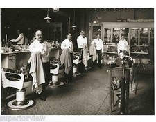 Vintage Barber Shop Old Time Barber Chairs Tonic Bottles Shoe Shine Barbers LOOK