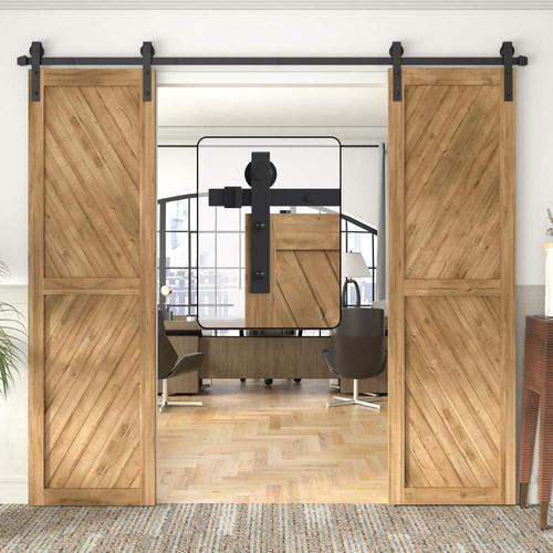 Double sliding barn door - door, kit