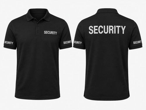 Security polo shirt black - security,