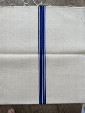 Grain Sack Fabric. Blue Stripe. Cotton Or Cotton/hemp Blend.