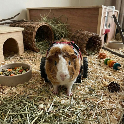 Guinea pig wheelchair - pig,