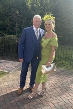 Kevan Jon Boo Bow Dress Size