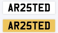 Arrested private number plate - number,