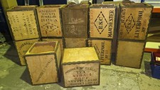 12 Vintage Tea Crate Boxes