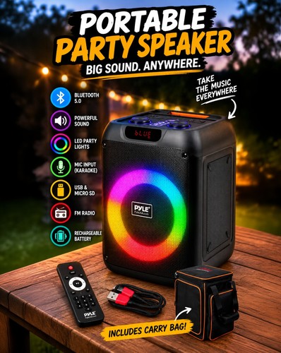 Pyle pphp8496bg 100w bluetooth - pyle,