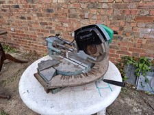 hitachi c8fs 216mm slide compound saw, 240v, fully working, small amount of rust