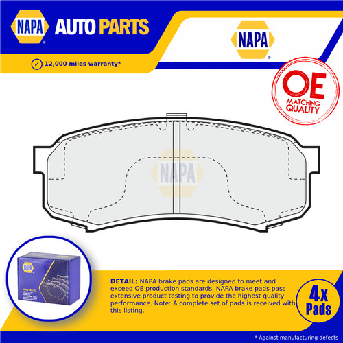 Brake pads set fits - pads,