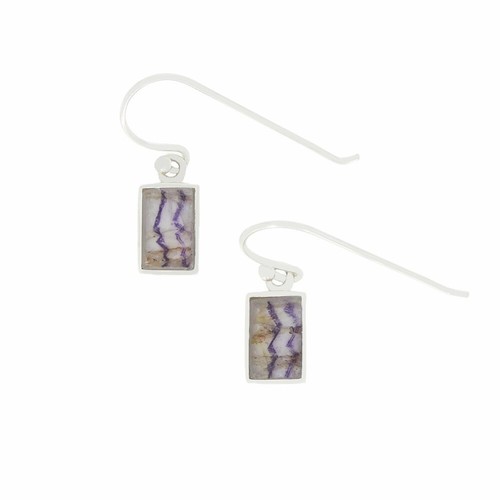 Derbyshire blue john earrings - blue,