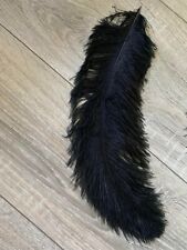 Real Ostrich Black Feathers 35 cm
