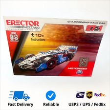 ERECTOR by MECCANO 27-in-1 CHAMPIONSHIP RACE CAR Steam Building Kit 19205
