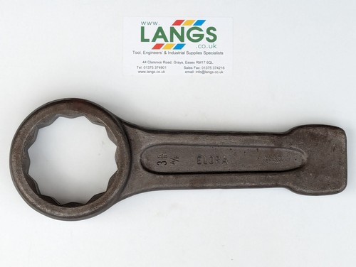 Flat slogging ring spanner - spanner,