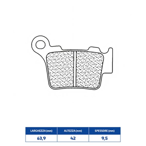 Rear sintered brake pads for - rear,