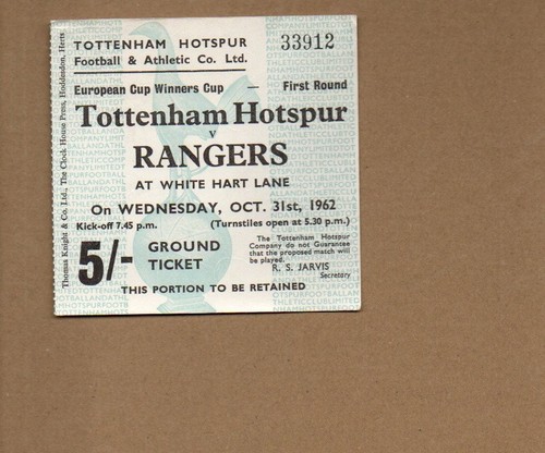 Used ticket tottenham v - ticket,