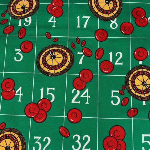 Vintage casino roulette - casino, fabric