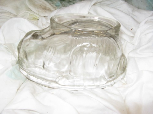 Vintage glass rabbit jelly - vintage,