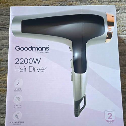 Goodmans 2200w hair dryer - 2200w,