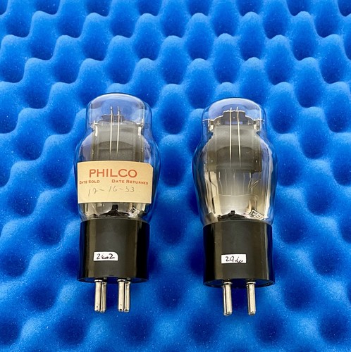 Two philco type vacuum - two,